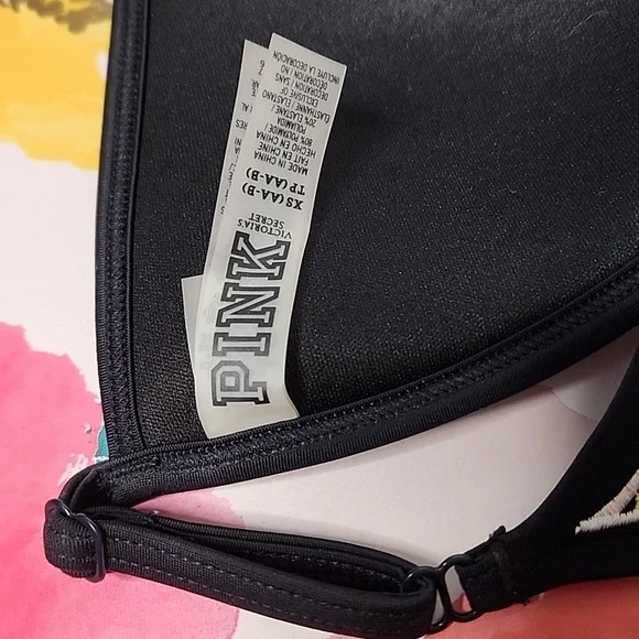 Victoria's Secret Pink Tribal Stained Glass Push Up Triangle Bikini Xs - Picture 6 of 6